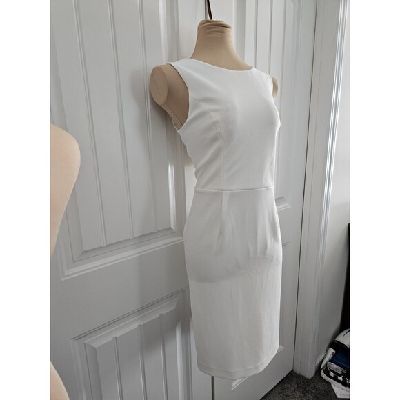 Betsey Johnson White Sheath Mini Dress Open Back Vintage Sz 10 See Measurements - Picture 6 of 10